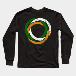 Irish Flag Celtic Trinity Rings Long Sleeve T-Shirt